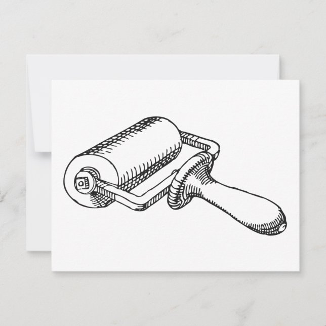 Tarjeta de imprenta de rodillos de tinta para impr (Anverso)