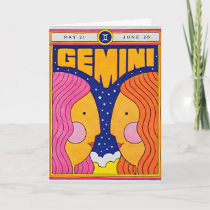 Tarjeta de imprenta Gemini