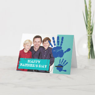 Tarjeta de imprentas de mano del Día del personali