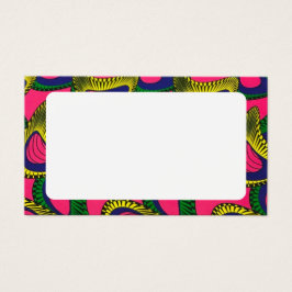 Tarjeta de impresión africana