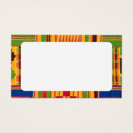 Tarjeta de impresión africana