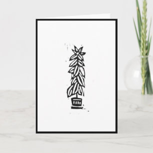 Tarjeta de impresión de bloques de árbol de goma