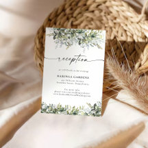 Tarjeta de Inclusión de Boda con Hierbas y Verdor