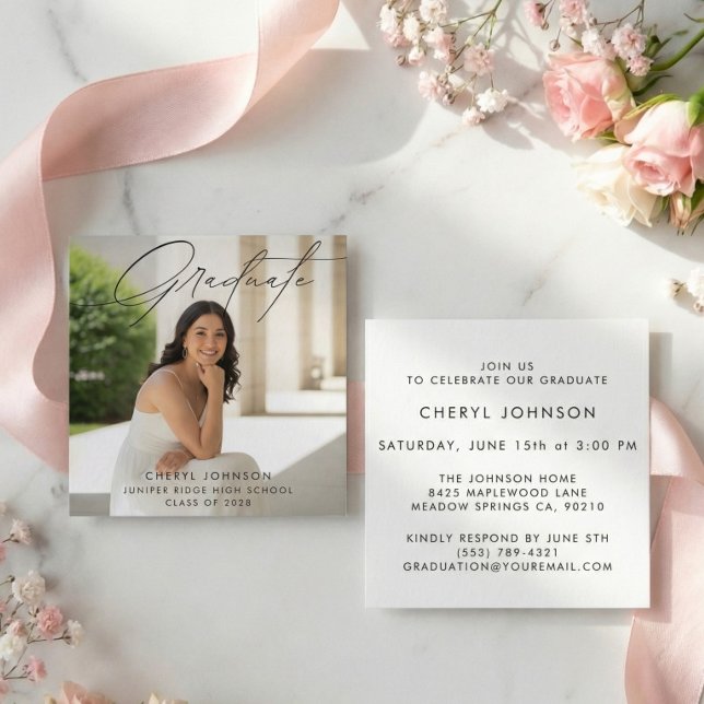 Tarjeta de Inclusión de Invitación de Graduación c (Subido por el creador)
