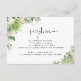 Tarjeta de Inclusión de Recepción de Boda con Hort