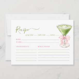 Tarjeta de Inclusión de Receta de Matcha Perfecta