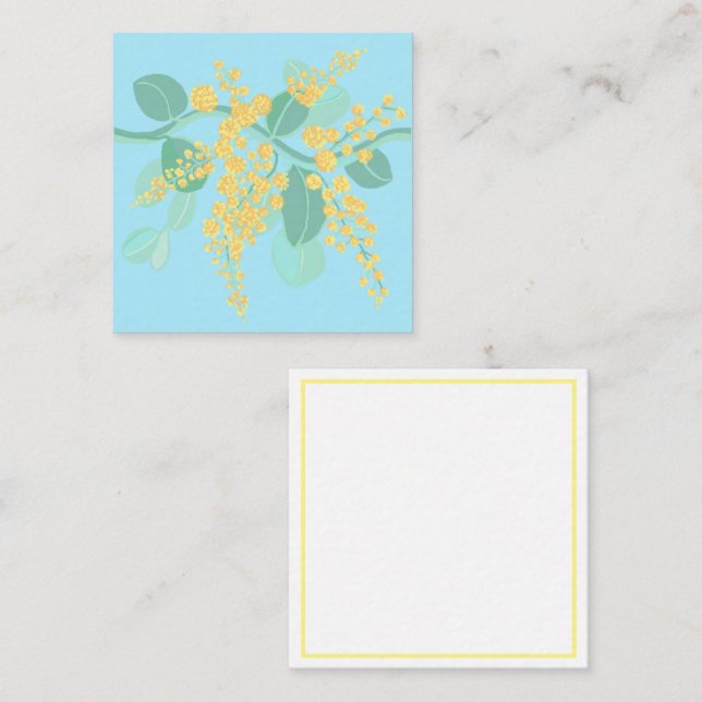 Tarjeta de inclusión de wattle en Australia (Anverso / Reverso)