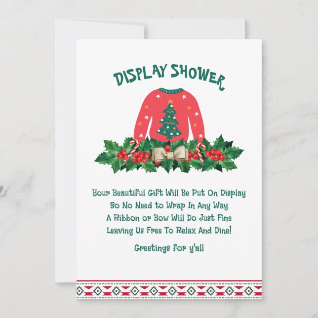 Tarjeta de Inclusión para Baby Shower de Jersey Fe (Anverso)