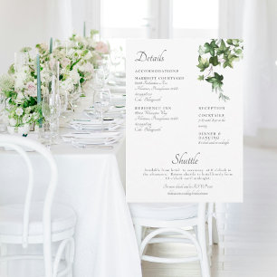 Tarjeta de Inclusión para Invitación de Boda con H