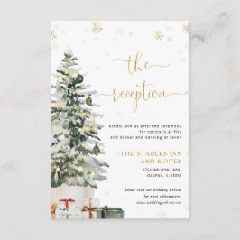 Tarjeta de Inclusión para Recepción de Boda con Ár