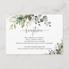 Tarjeta de Inclusión para Recepción de Boda con Eu