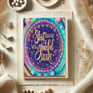 Tarjeta de inespiritualidad ‘Corazón de Agradecimi