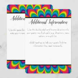 Tarjeta de información adicional para el tinte psi