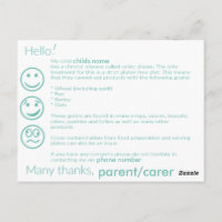 Tarjeta de información Celial