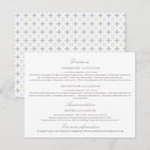 Tarjeta de Información de Boda con Peonías Moderna