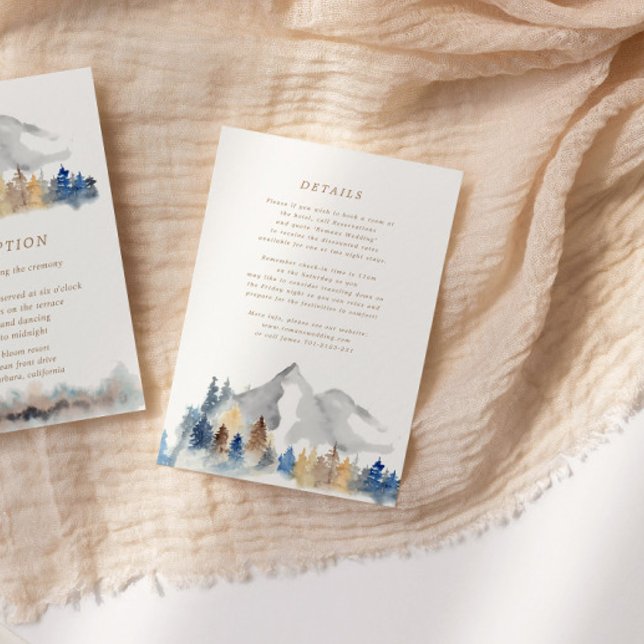 Tarjeta de información de Boda de la montaña de ac (Subido por el creador)