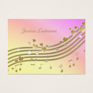 Tarjeta de información de canción de amor