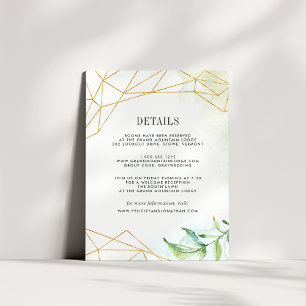 Tarjeta de información de cliente de Terrarium