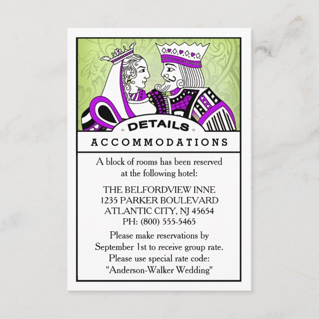 Tarjeta de información de detalles 3.5x5 - Rey y R (Anverso)