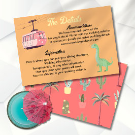Tarjeta de información de detalles del Boda Mod Pa