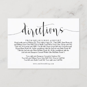 Tarjeta de información de direcciones de Bodas rus