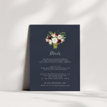 Tarjeta de información de huésped Midnight Romance