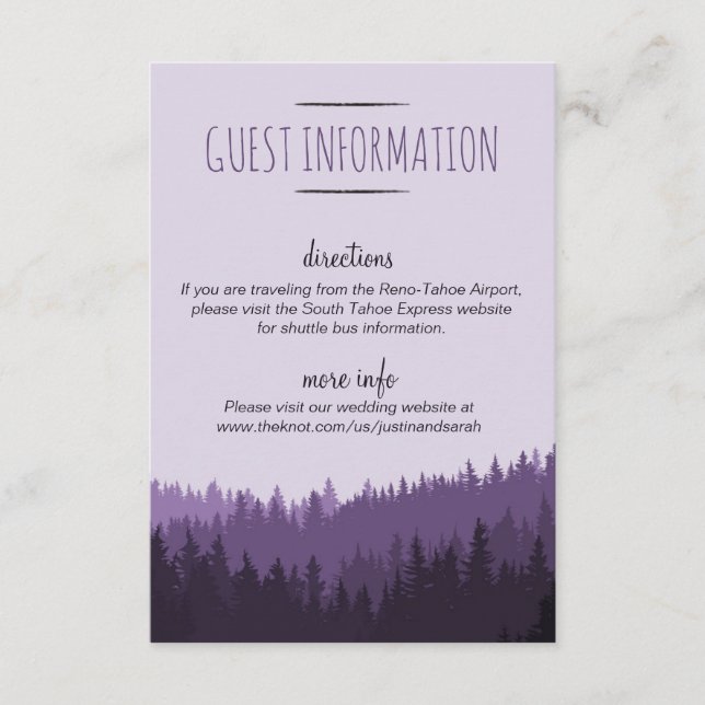Tarjeta de información de invitado de montaña rusa (Anverso)