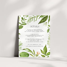 Tarjeta de información de invitado Wild Meadow