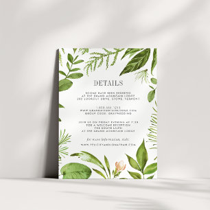 Tarjeta de información de invitado Wild Meadow