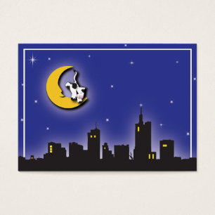 Tarjeta de información de la luna y de las