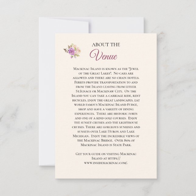 Tarjeta de información de la sede (Anverso)