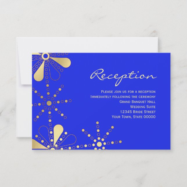 Tarjeta de información de recepción con inspiració (Anverso)
