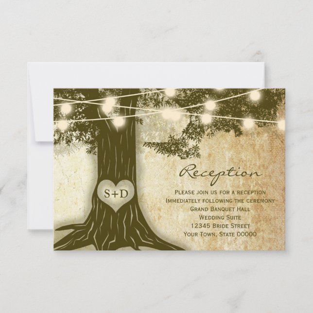 Tarjeta de información de recepción con luces rust (Anverso)