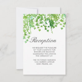 Tarjeta de información de recepción de bodas de ve