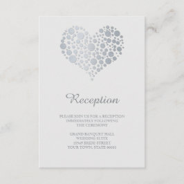 Tarjeta de información de recepción de corazón de 