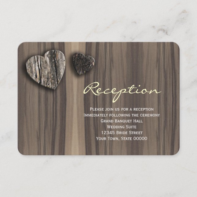 Tarjeta de información de recepción de corazón de  (Anverso)