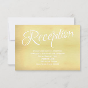Tarjeta de información de recepción de la boda de