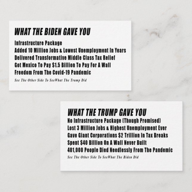 Tarjeta de información de votación (Anverso / Reverso)