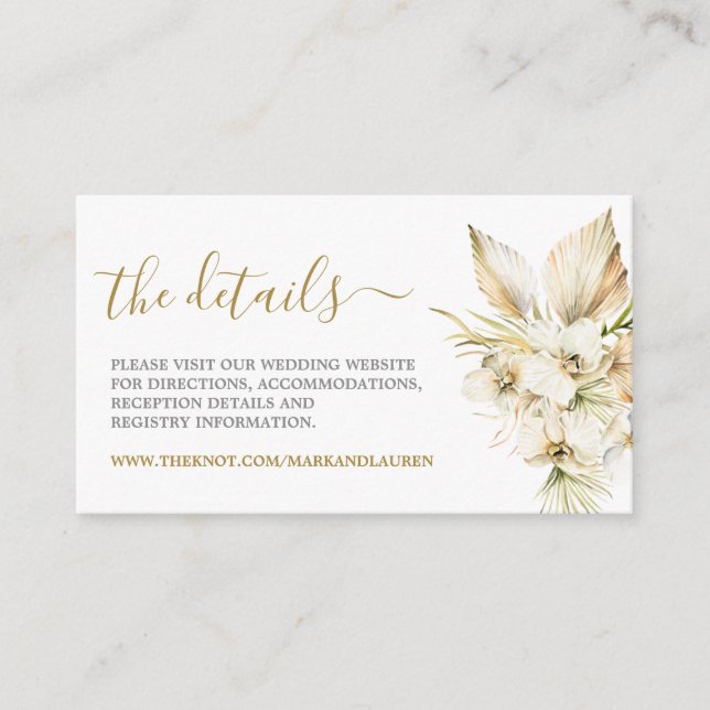 Tarjeta de información del sitio web del desierto  (Anverso)