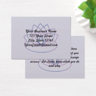 Tarjeta de información empresarial Pink and Purple
