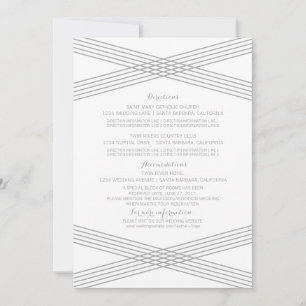 Tarjeta de información Gray Modern Deco