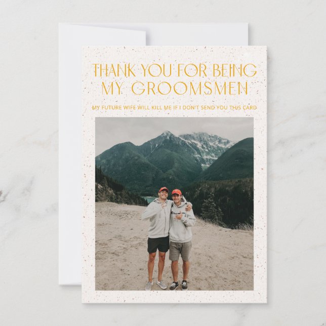 Tarjeta de información Groomsman de la paleta de c (Anverso)