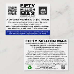 Tarjeta de información Max™ de 50 millones de mill