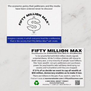 Tarjeta de información Max™ de 50 millones de mill