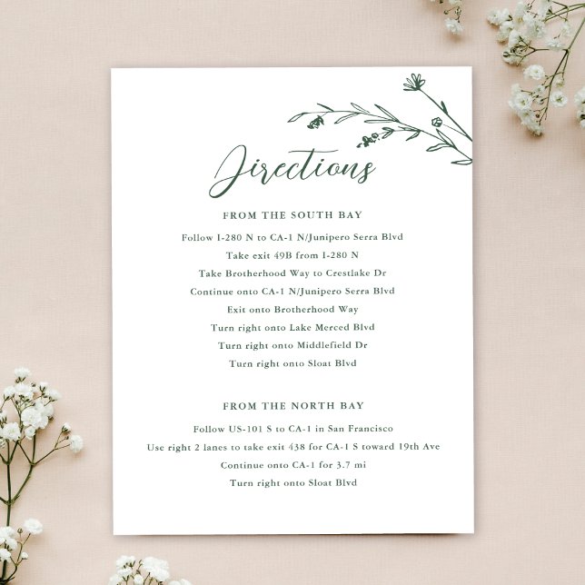 Tarjeta de información para Bodas de flores silves (Subido por el creador)