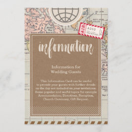 Tarjeta de información para Bodas de viajes rusos
