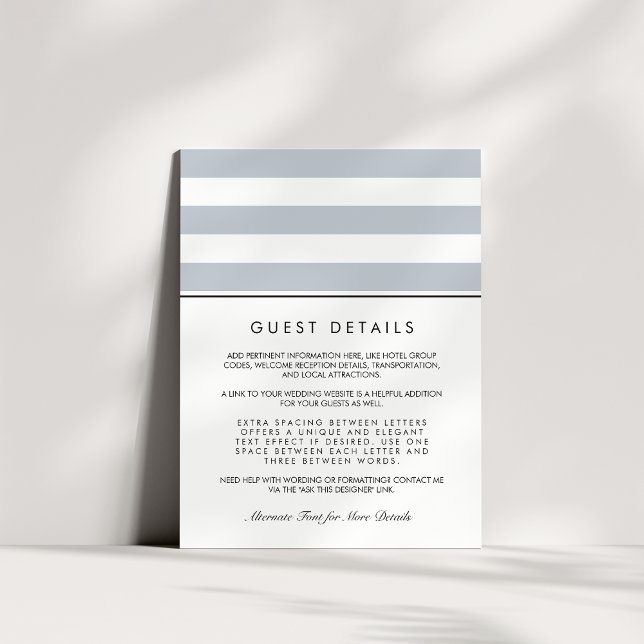 Tarjeta de información para huéspedes de banda de  (Subido por el creador)