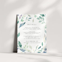 Tarjeta de información para huéspedes de Mountain 