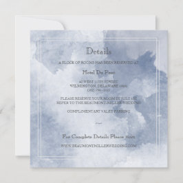 Tarjeta de Información para Invitados Water Dreams