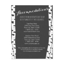 Tarjeta de información sobre pizarra de árboles de